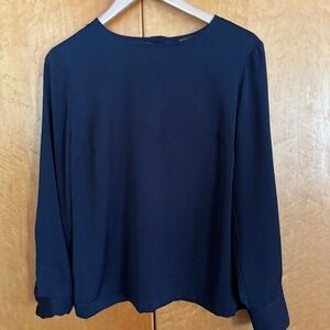 Women's Banana Republic Popover Shirt Navy size M